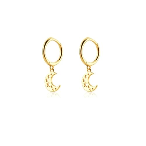 Ohrringe Ohrstecker Damen Schmuck Earrings Trendige Ohrringe Für Frauen, Mond, Stern, Tropfen-Ohrringe, Pendientes, Hochzeit, W0366-Y von exdas