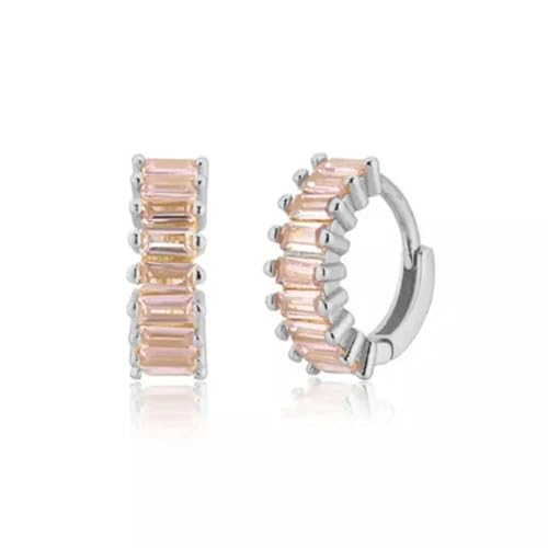 Ohrringe Ohrstecker Damen Schmuck Earrings Trendige Rosa Piercing-Ohrringe Für Damen, Modisch, B0724-Sp von exdas