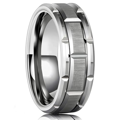 exdas Ring Ringe Damen Bijouterie Herren 8Mm Herrenringe Ringe Für Männer Frauen Ehering 11 Style5 von exdas