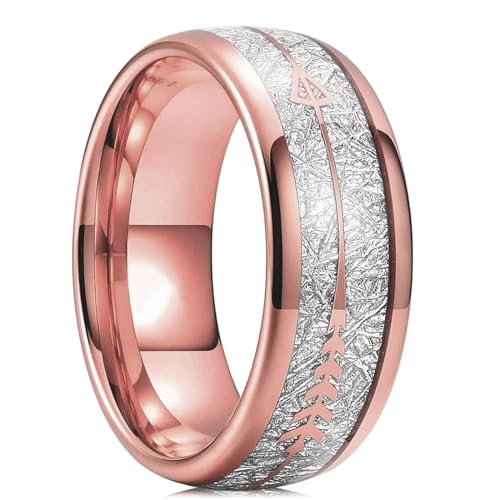 exdas Ring Ringe Damen Bijouterie Herren Mode 8Mm Ehering Für Männer Vintage Meteorit Muster Verlobungsring Männer Ehering 8 Style32 von exdas