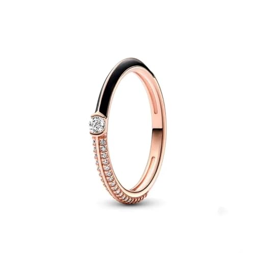 exdas Ring Ringe Damen Bijouterie Herren Ring Rotes Herz Mit Bunten Kristallringen Für Damen 7 R0033 von exdas