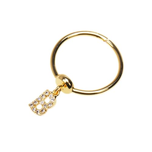 exdas Ring Ringe Damen Bijouterie Herren Ringe Mit Anfangsbuchstaben Für Damen, Ehering, A-Z, Alphabet-Anhänger, Verstellbare Ringe, Initialen, Gold von exdas