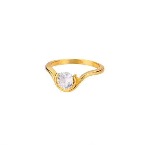 exdas Ring Ringe Damen Bijouterie Herren Schleifenringe Für Damen Fingerring 6 Jz3668G von exdas