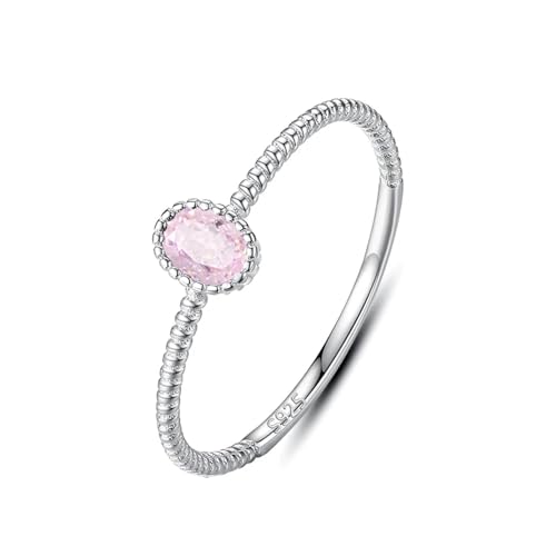 exdas Ring Ringe Damen Bijouterie Herren Schwarz-Rosa-Ringe, Größe 5, 6, 7, 8, Wunderbar Für Frauen, Mädchen, Teenager, Damengröße 6, Rosa von exdas