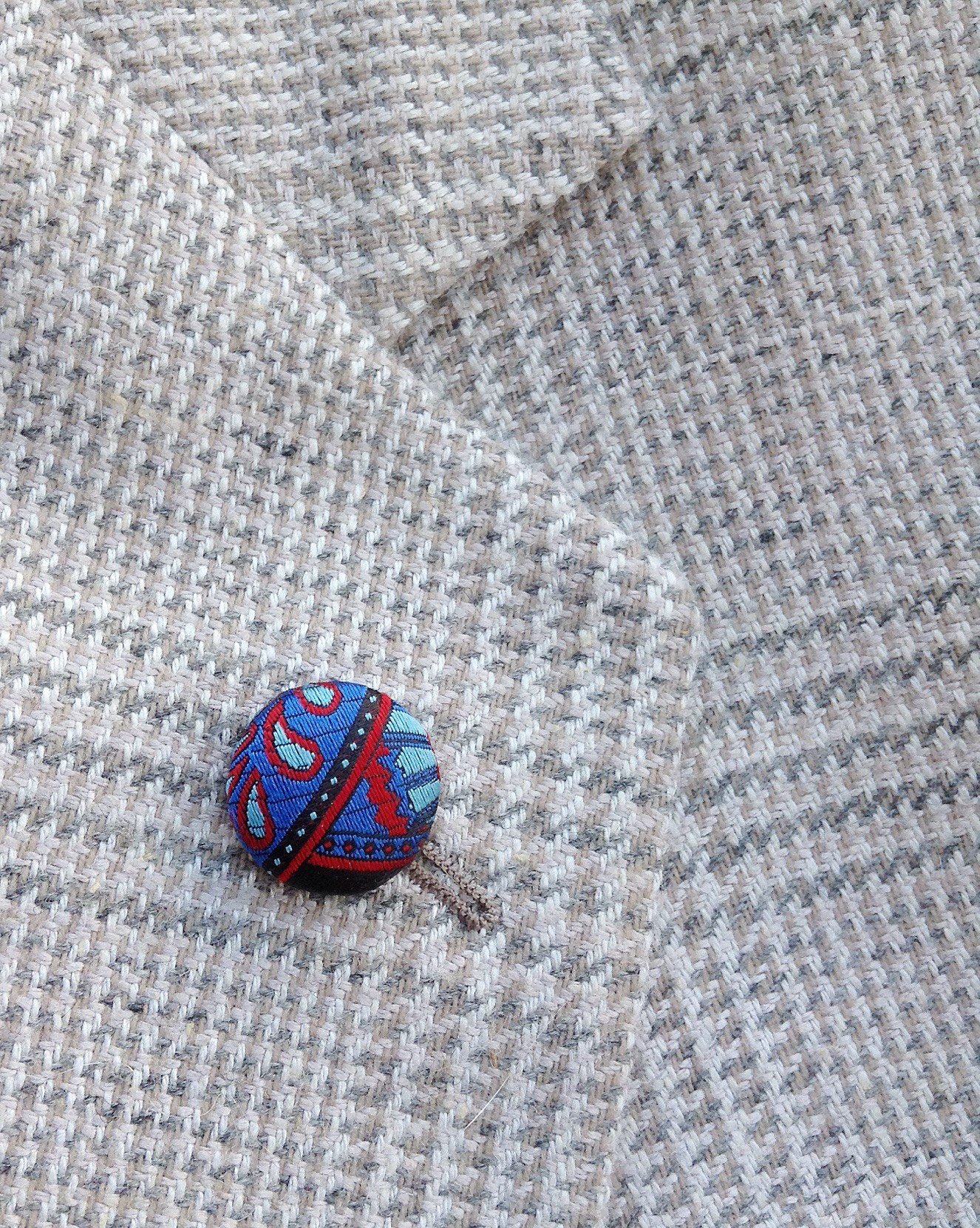 Herren Revers Pin Button Anstecknadel Seide Benutzerdefinierte Anstecknadeln Männer Blau Rot Paisley Boutonniere Freund Geschenk Für Unter 20 Ehemann von exquisitelapel