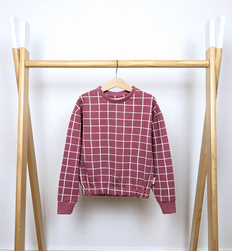 Cropped Sweater in Coolem Grid Design von extranaht