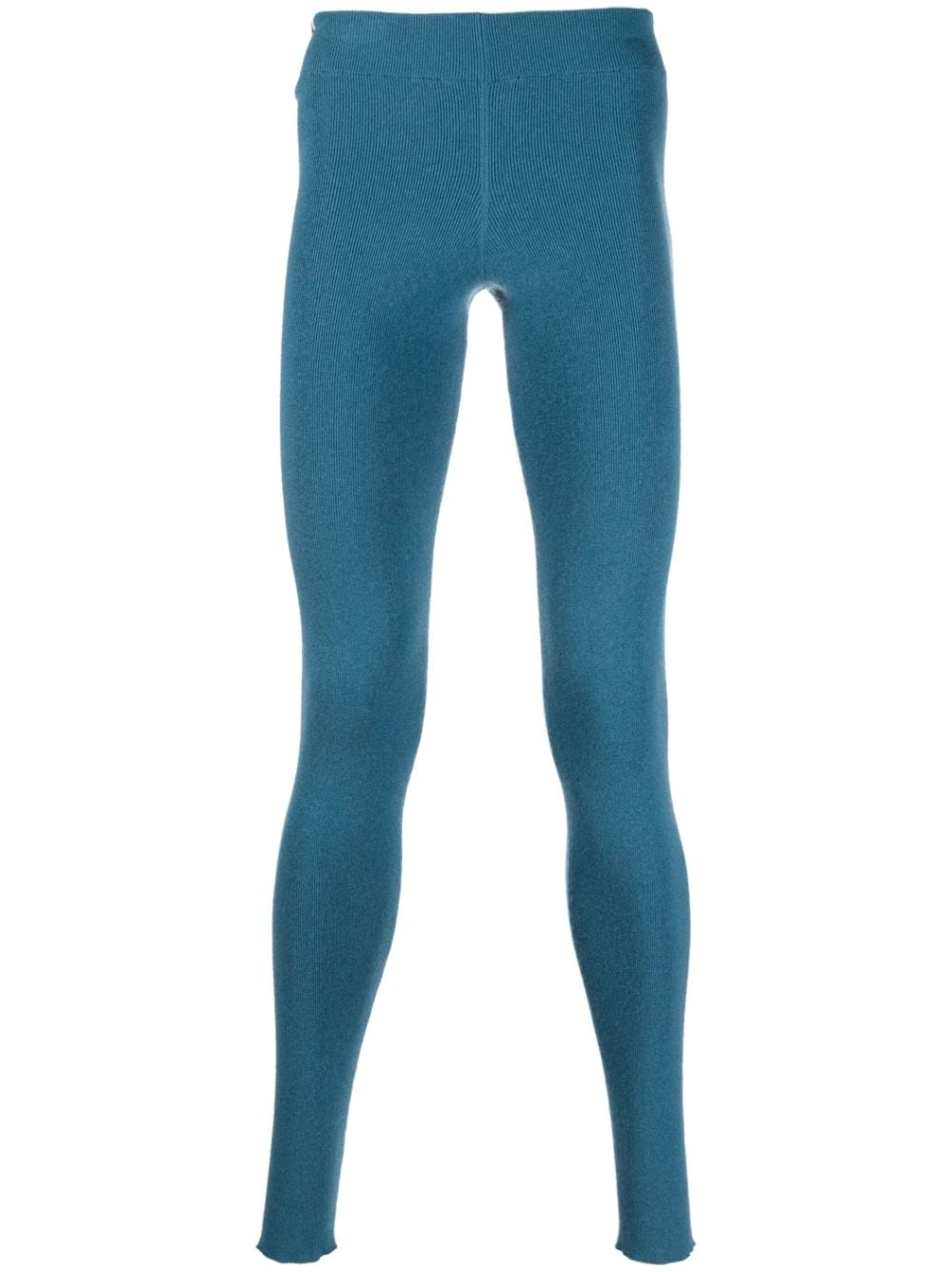 extreme cashmere Fein gerippte Leggings - Blau von extreme cashmere