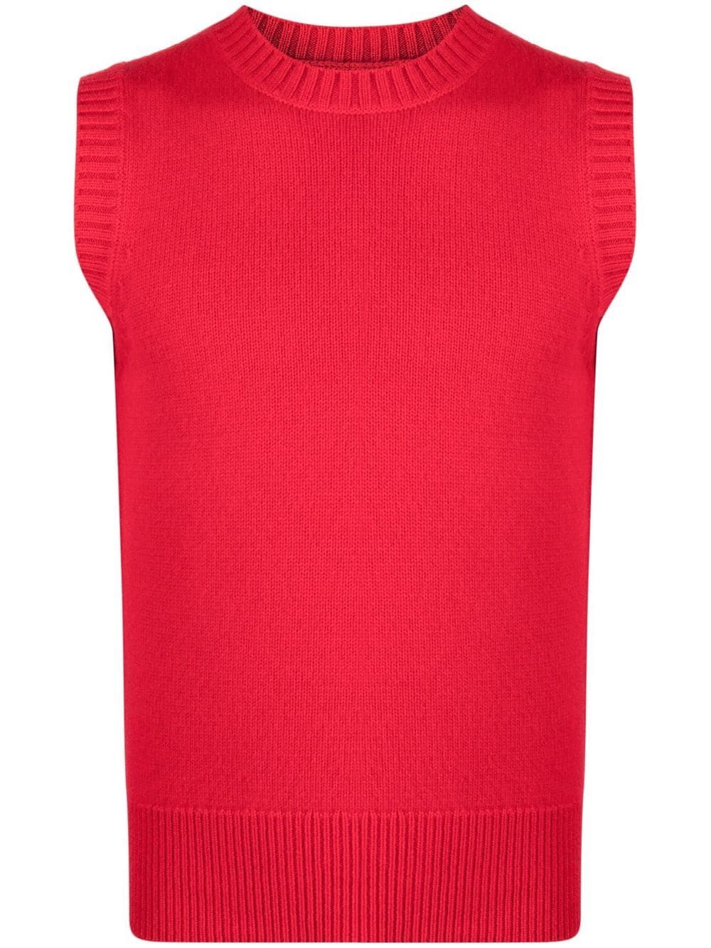 extreme cashmere Pullunder mit rundem Ausschnitt - Rot von extreme cashmere