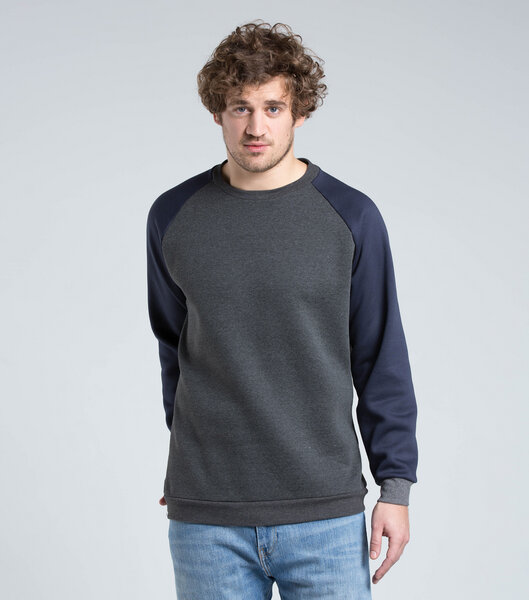 [eyd] humanitarian clothing Pullover „Moquee“ grau/blau von [eyd] humanitarian clothing