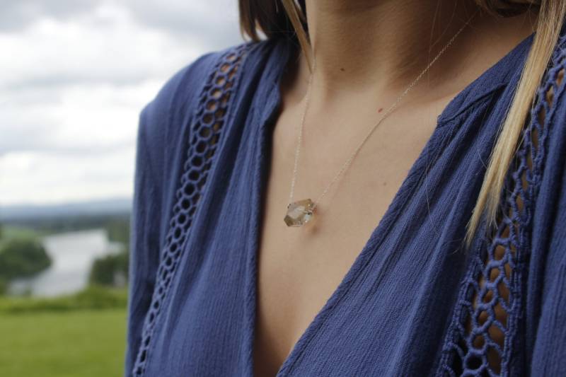 Citrin, Edelstein, Sterling Silber, Halskette, Tägliche November Birthstone, Edelsteinhalskette, Schmuck, Geschenk, Heilung Schmuck Citrin, Edelstein, Sterling Silber, Halskette, Tägliche November Birthstone, Edelsteinhalskette, Schmuck, Geschenk, Heilung Schmuck von eyevibe