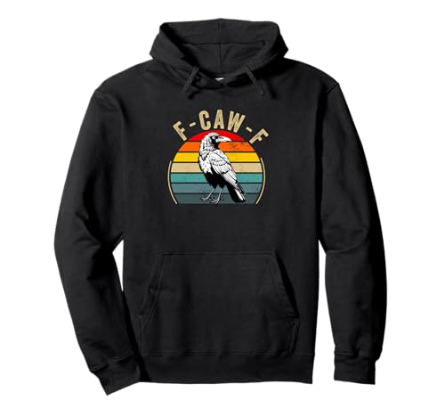 f-caw-f Krähe schwarze Krähe Rabe Vogel Männer Frauen Erwachsene Humor Pullover Hoodie von f-caw-f crow black crow raven bird Men