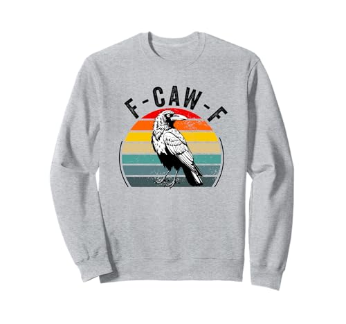 f-caw-f Krähe schwarze Krähe Rabe Vogel Männer Frauen Erwachsene Humor Sweatshirt von f-caw-f crow black crow raven bird Men