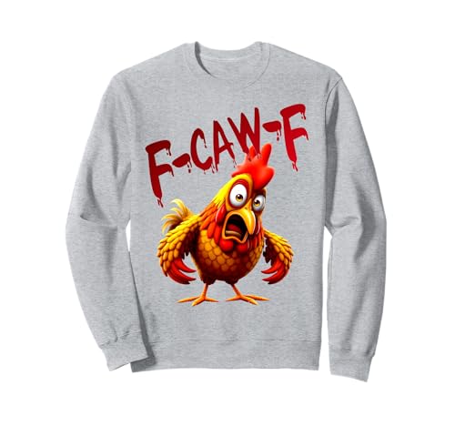 f-caw-f Funny Cow Chicken Sweatshirt von f cow f lover