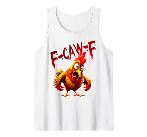 f-caw-f Funny Cow Chicken Tank Top von f cow f lover