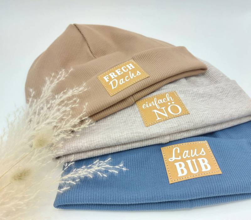 Hipster Beanie | Partnerlook Mutter Sohn Lausbub von fAdENfEEhandmade