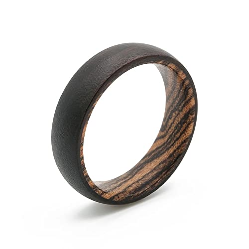 fablano Ring Ebenholz 6mm Matt (52 (16.6mm)) von fablano