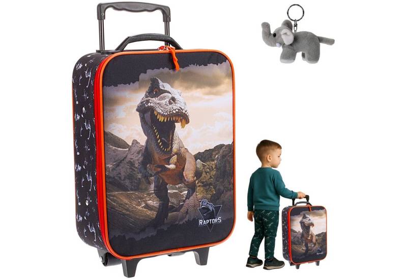 fabrizio® Kinderkoffer Kindertrolley Kinder Trolley Gepäck Koffer, Kindertasche Spielzeugkoffer Spielekoffer Fabrizio +Elefant von fabrizio®
