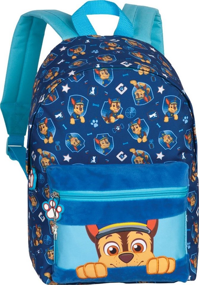 fabrizio® Rucksack Fabrizio Rucksack Kinder Chase Paw Patrol, Kinderrucksack, Freizeitrucksack Polyester, blau ca. 36cm hoch, Chase von fabrizio®