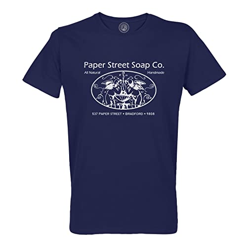 Rundhals-T-Shirt aus Bio-Baumwolle für Herren Paper Street Soap Geek Kampf Boxen Film von Fabulous