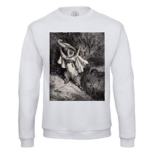 Fabulous Sweatshirt für Männer Der gestiefelte Kater Geschichte Gustave Dore Gravur Illustration von Fabulous