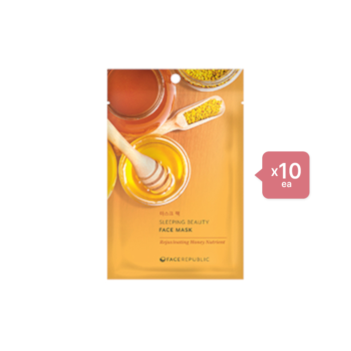 face republic Sleeping Beauty Face Mask - 23ml - Rejuvenating Honey Nutrient (10ea) Set von face republic