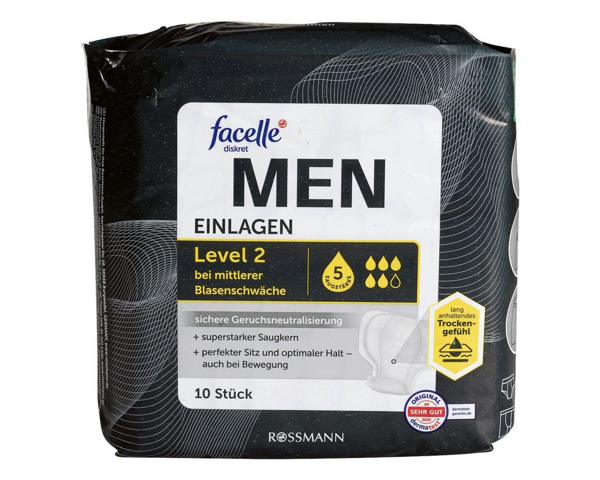 facelle Inkontinenz-Einlage MEN Level 2, 5, 10-St., Saugstärke 5 facelle Inkontinenz-Einlage MEN Level 2, 5, 10-St., Saugstärke 5 von facelle