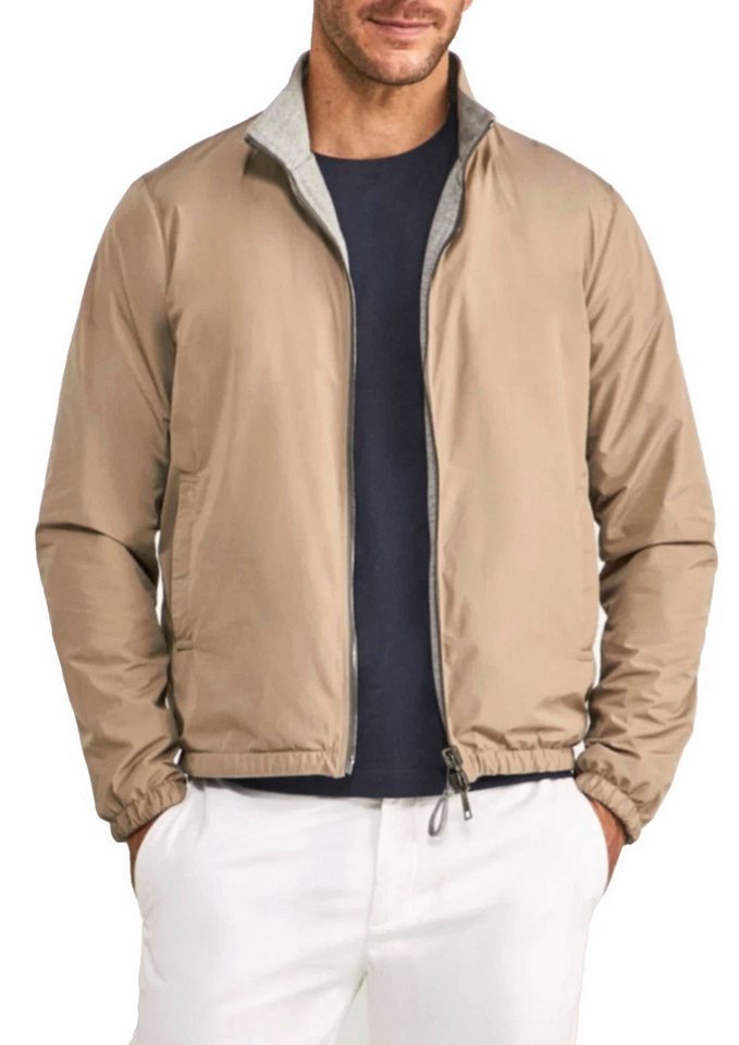 faconnable Wendejacke Herren Hybrid 2-in-1 Blouson Jersey Bomberjacke Technischer Jersey-Mix, atmungsaktiv und leicht von faconnable