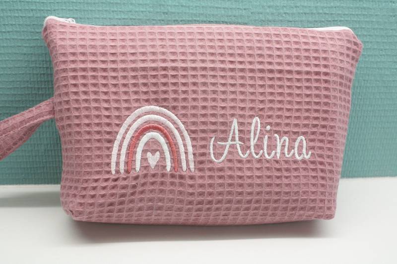 Windeltasche Kulturbeutel Regenbogen Name von fadentaenzerin