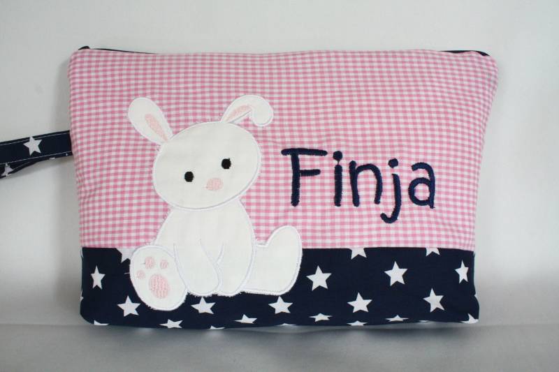 Windeltasche Mit Namen, Hase von fadentaenzerin