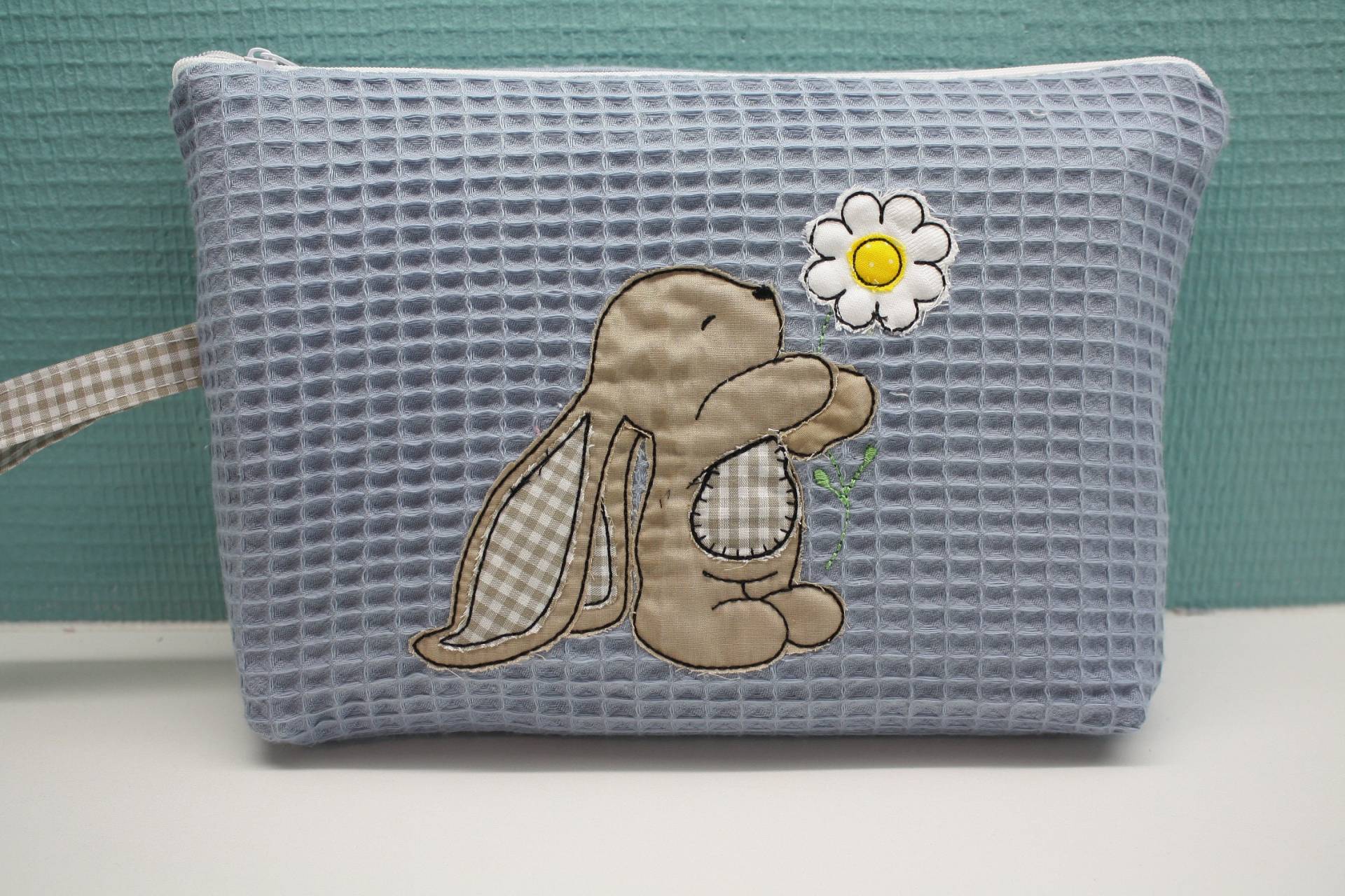 Windeltasche Mit Namen, Personalisiert, Kulturbeutel Für Kinder, Hase Windeltasche Mit Namen, Personalisiert, Kulturbeutel Für Kinder, Hase von fadentaenzerin