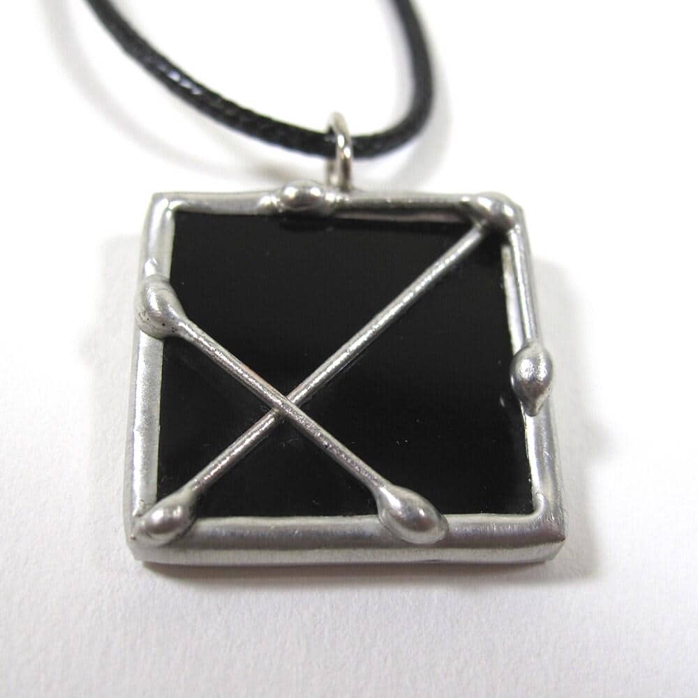 Schütze - Glasmalerei-sternzeichen-Anhänger Mit Schwarzer Kordel von faerieglass