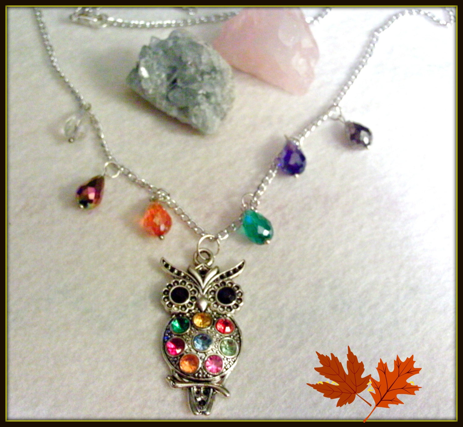 Eulen Charm Halskette Eulen Charm Halskette von faeriemoonmagic