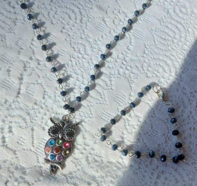 Schmuck Eule Halskette Und Armband Set Schmuck Eule Halskette Und Armband Set von faeriemoonmagic