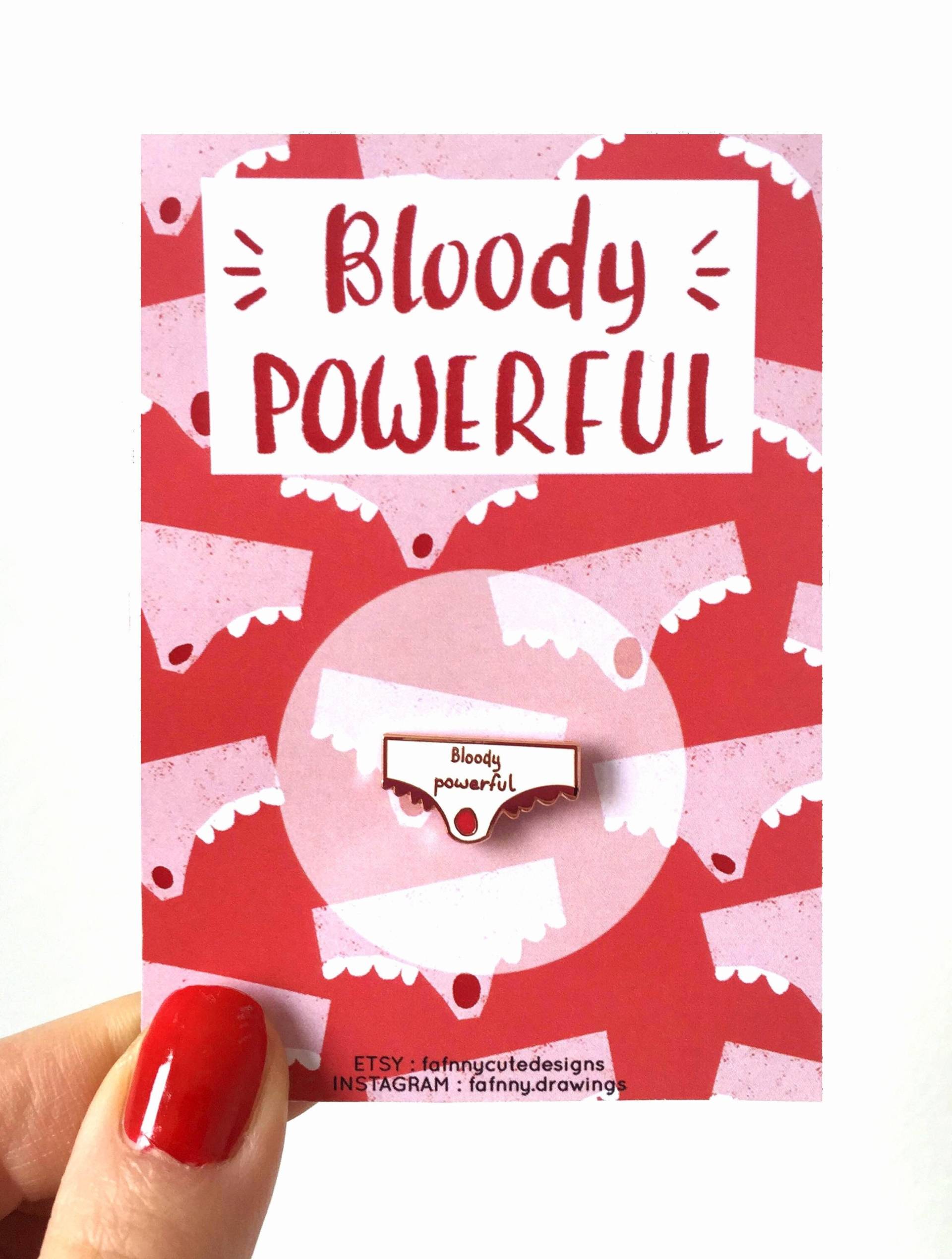 Blutiger Kraftvoller Emaille Pin | Feminist Pin, Panty Culotte, Feministe, Hard Enamel Blutiger Kraftvoller Emaille Pin | Feminist Pin, Panty Culotte, Feministe, Hard Enamel von fafnnycutedesigns