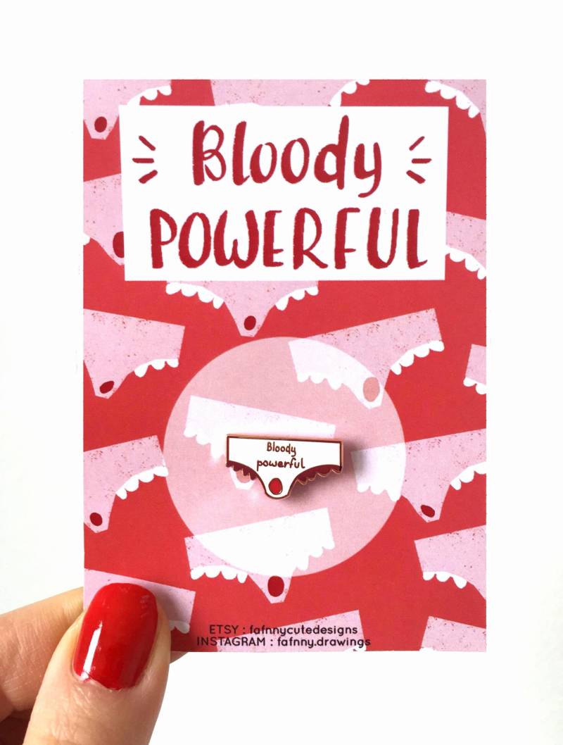 Blutiger Kraftvoller Emaille Pin | Feminist Pin, Panty Culotte, Feministe, Hard Enamel Blutiger Kraftvoller Emaille Pin | Feminist Pin, Panty Culotte, Feministe, Hard Enamel von fafnnycutedesigns