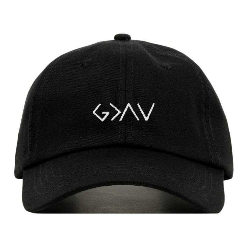 Gott Ist Größer Baseball-Mütze, Papa Bestickt Kappe Als Hochs Und Tiefs Unstrukturierte Sechs Panel Verstellbarer Riemen Zurück von fairebroderie
