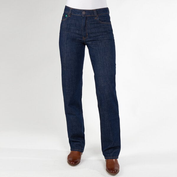 fairjeans Damenjeans CLASSIC, gerades Bein, hoher Bund, in Farben NAVY und WAVES von fairjeans