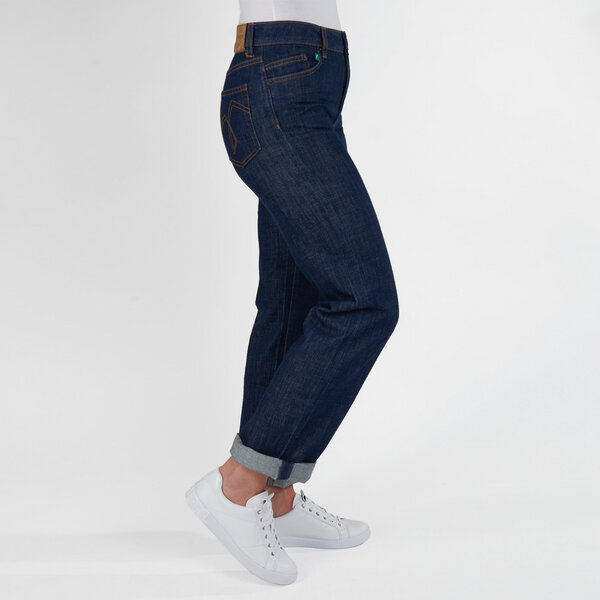 fairjeans Damenjeans CLASSIC, gerades Bein, hoher Bund, in Farben NAVY und WAVES von fairjeans