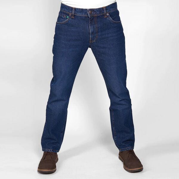 fairjeans REGULAR WAVES 100, mittelblaue Jeans aus 100% Bio-Baumwolle ohne Elasthan von fairjeans