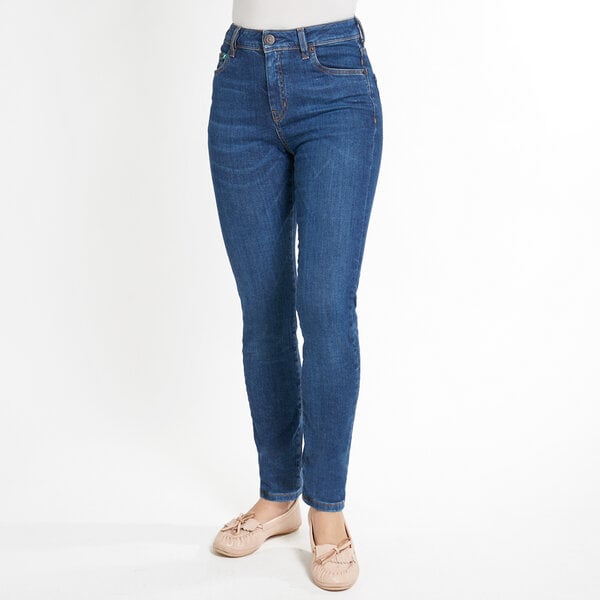 fairjeans Röhrenjeans SKINNY HIGH WAVES, eng und elastisch mit hohem Bund, leicht verwaschen von fairjeans