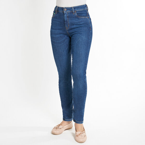 fairjeans Röhrenjeans SKINNY HIGH WAVES, eng und elastisch mit hohem Bund, leicht verwaschen von fairjeans