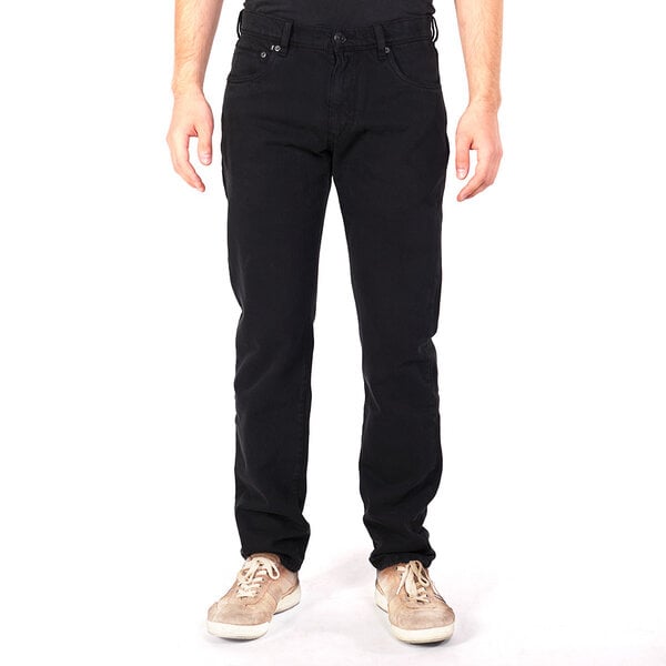 fairjeans schwarze basic Jeans REGULAR BLACK aus 100% Bio-Baumwolle ohne Elastan von fairjeans