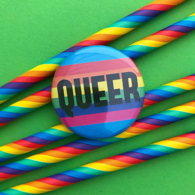 Queer Regenbogen Button Abzeichen - Lgbtq Badge Pride von fairycakes