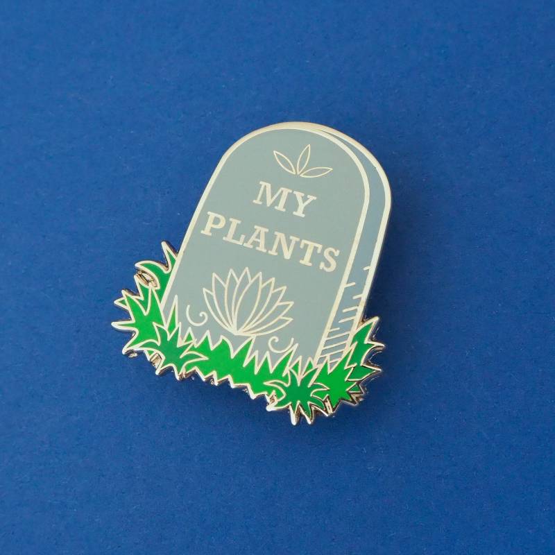 Rip My Plants Emaille Pin Abzeichen - Anstecknadel Pflanzennadel von fairycakes