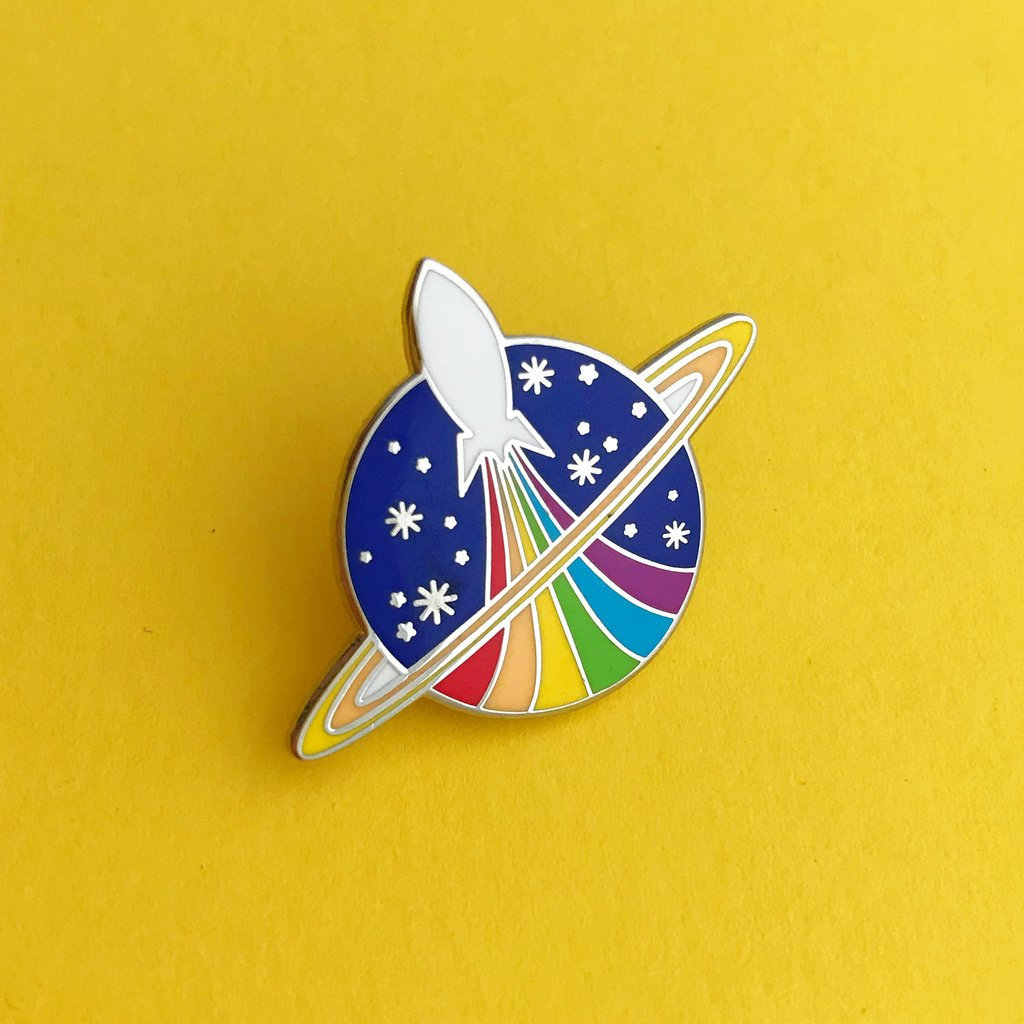 Rocket Planet Regenbogen Rakete Emaille Pin Rocket Planet Regenbogen Rakete Emaille Pin von fairycakes