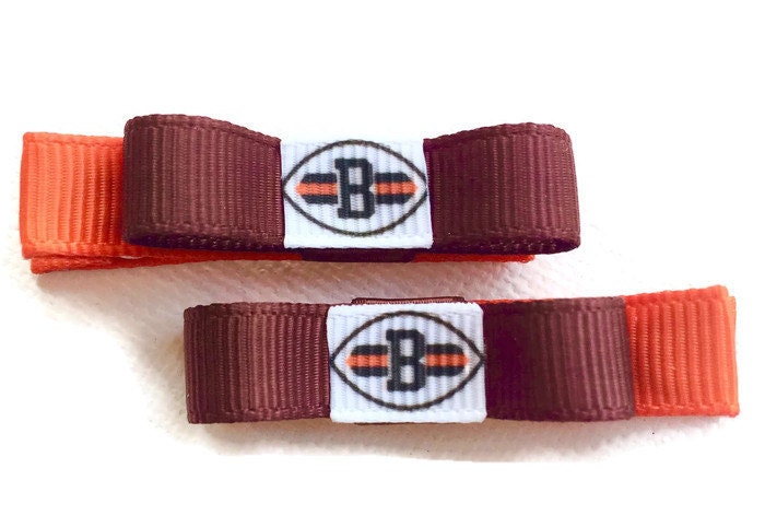 Cleveland Browns Baby Haarspangen, Brauntöne, Schleifen, Geschenkidee, Fußball Stocking Stuffer Cleveland Browns Baby Haarspangen, Brauntöne, Schleifen, Geschenkidee, Fußball Stocking Stuffer von fairypatchboutique