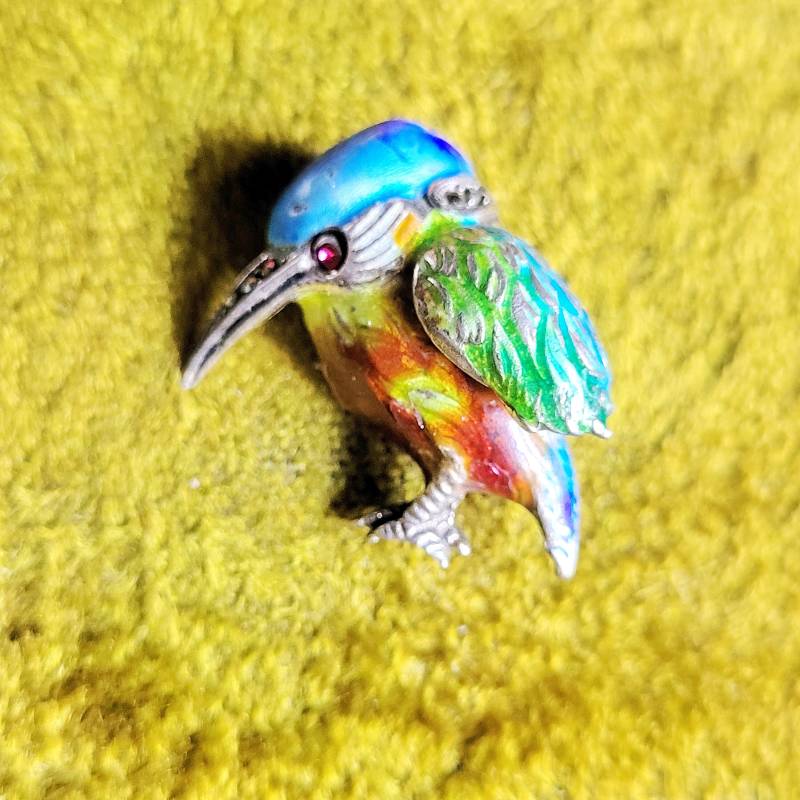 Eisvogel Emaille Brosche Art Deco 1930 Maskasitten Nadel Brooch Silver Vogel Bild 1920 Design Brocante Cottage Landhaus Sammler Eisvogel Emaille Brosche Art Deco 1930 Maskasitten Nadel Brooch Silver Vogel Bild 1920 Design Brocante Cottage Landhaus Sammler von fairytailjewelry