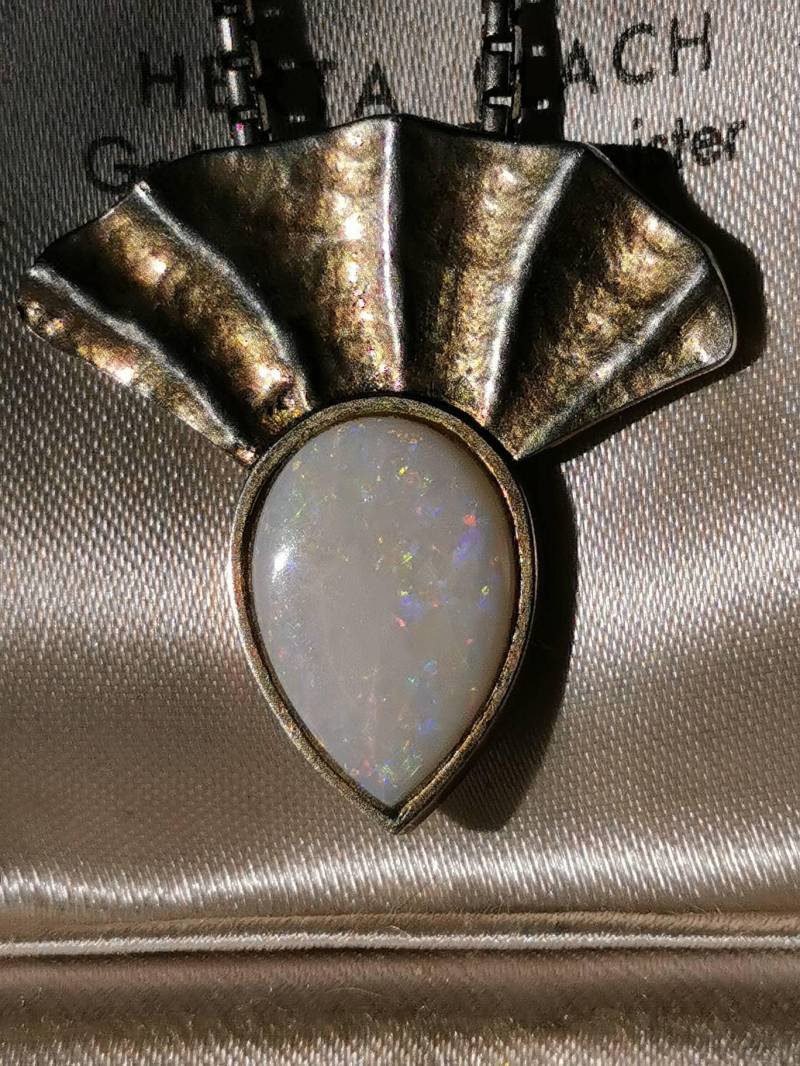 Opal Collier Kette 835 & 925 Sterling Silber Unikat Design Stück Opal Necklace Edel Opal Collier Kette 835 & 925 Sterling Silber Unikat Design Stück Opal Necklace Edel von fairytailjewelry