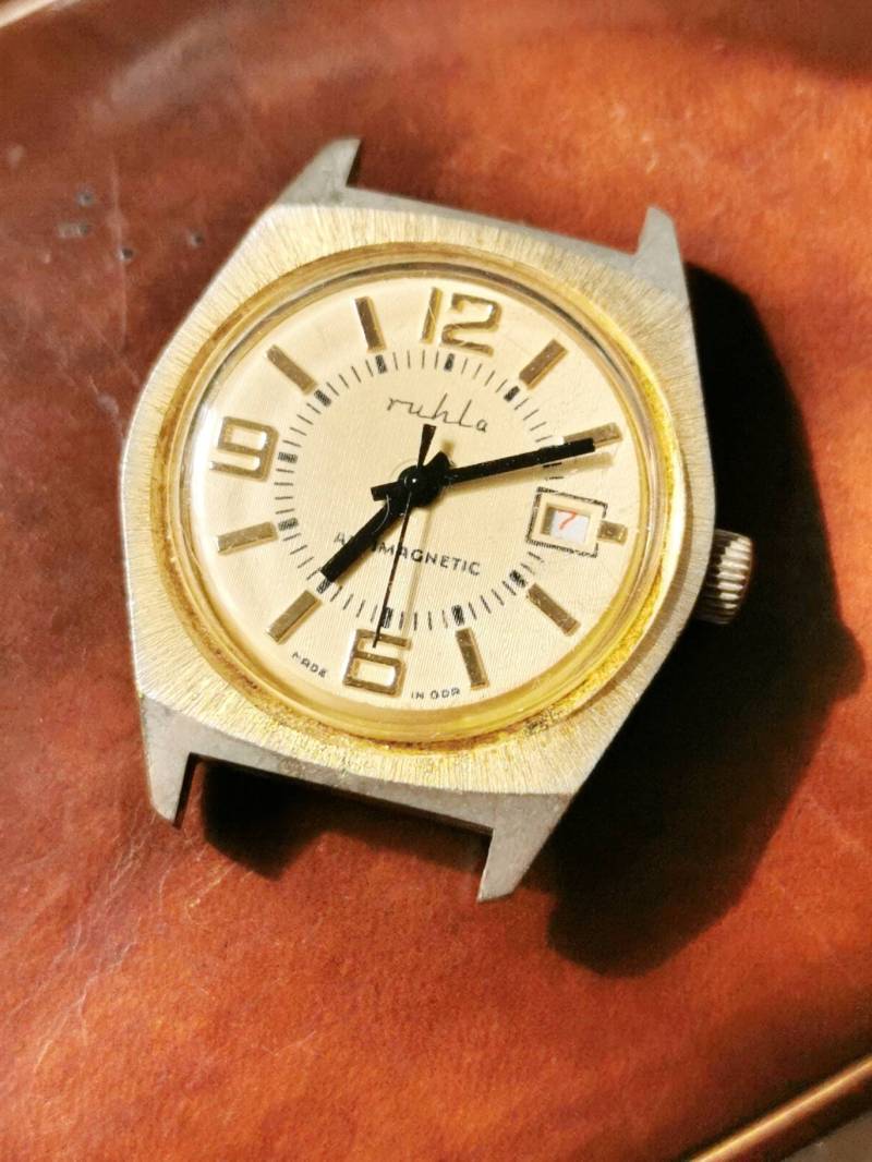 Ruhla Automatic Herren Armband Uhr Ddr Analog True Vintage Rockabilly 50Er von fairytailjewelry