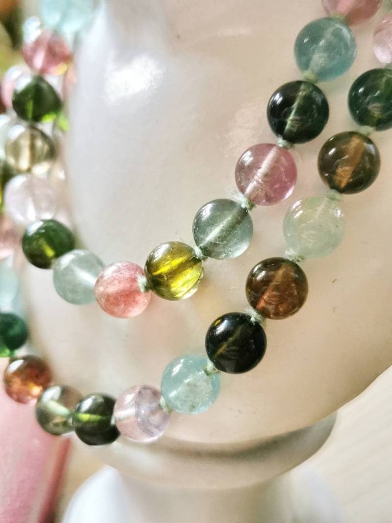 Turmalin Perlen Collier Kette 925 Silber Schließe Traumhaft Schöne Edelstein Necklace Turmalin Perlen Collier Kette 925 Silber Schließe Traumhaft Schöne Edelstein Necklace von fairytailjewelry